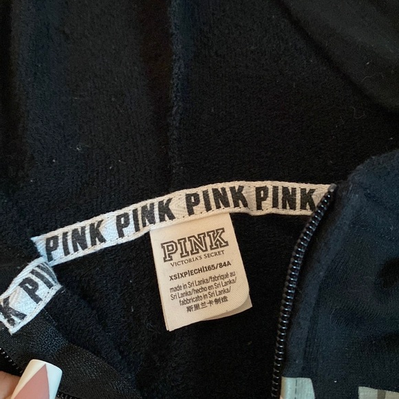Black Pink zip up hoodie - Picture 6 of 6